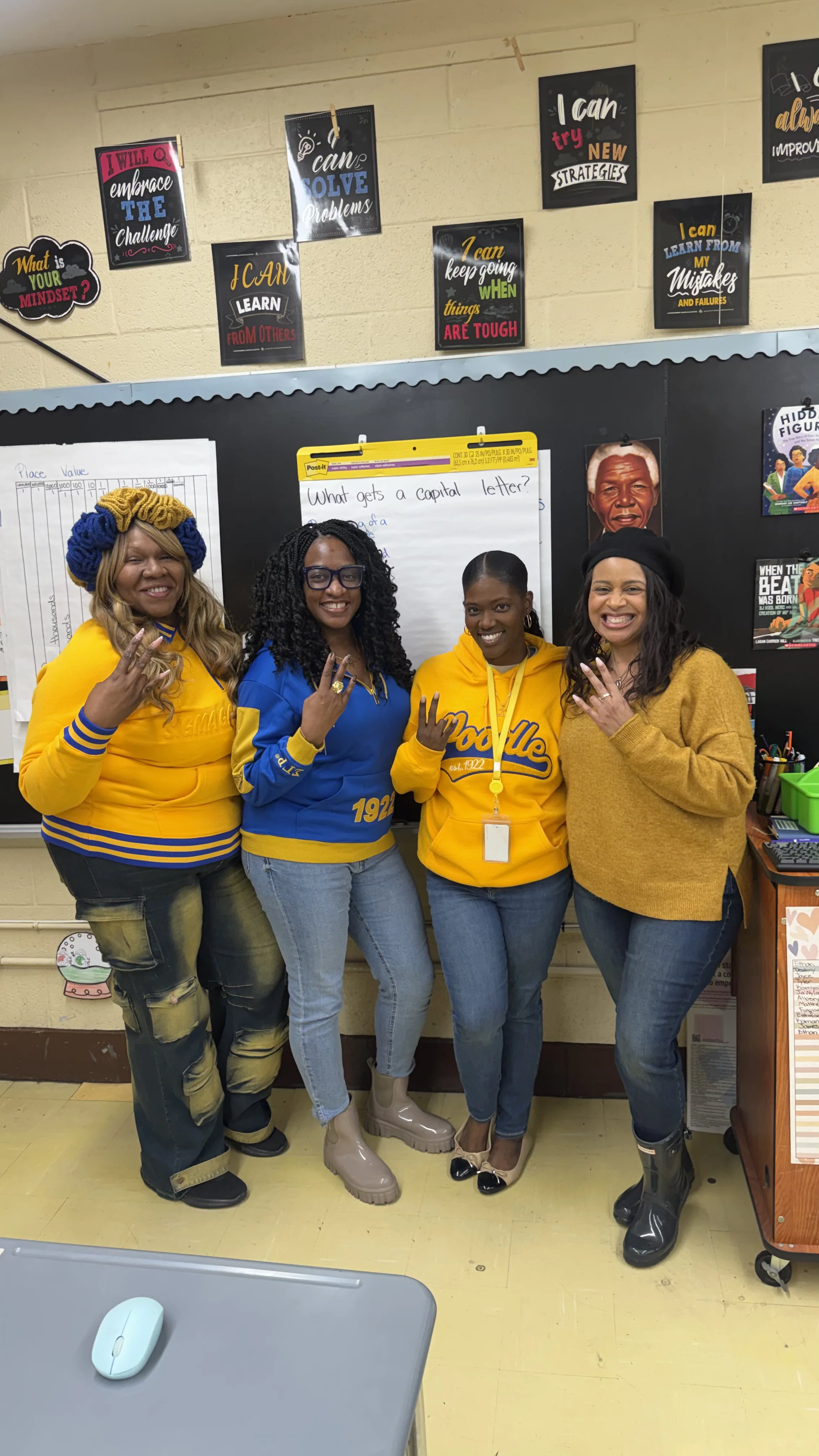 Krystal with Sorors of Sigma Gamma Rho